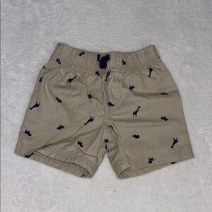 (3 for $10) carters Tan Shorts with Animal Print